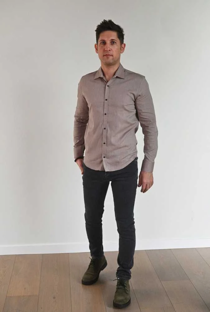 Semco Marškiniai Vyrams Brown 2.5XL-40603 5298