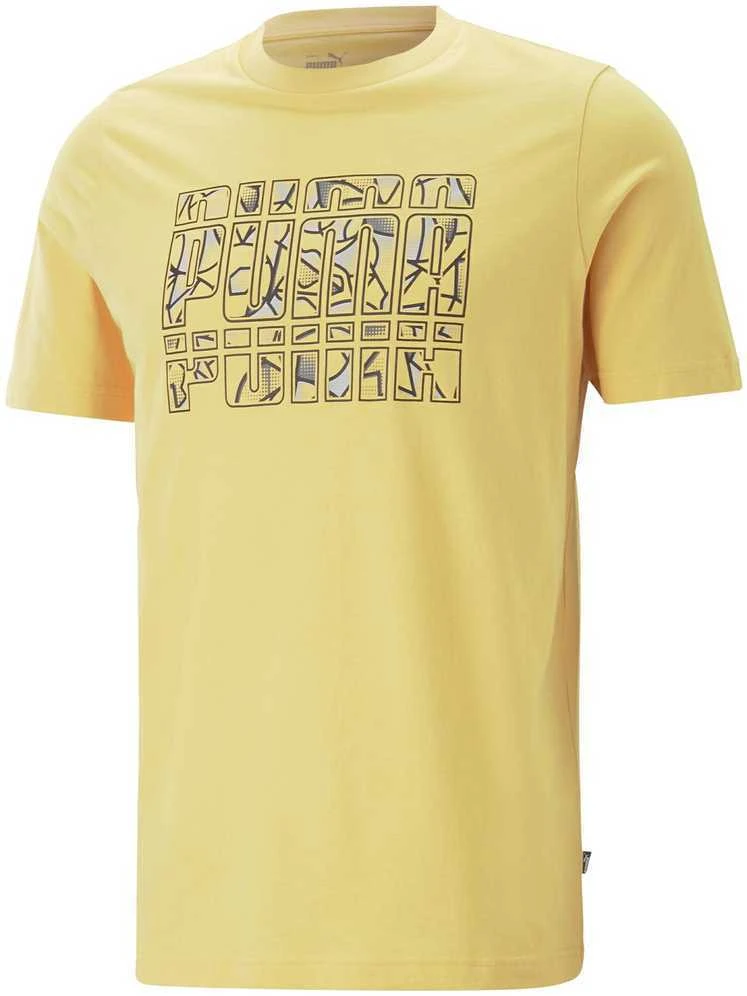 Puma Marškinėliai Vyrams Graphics Summer Tee Geltona 674482 40