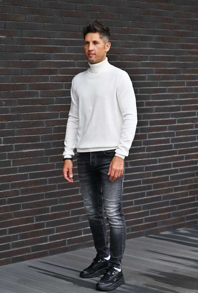 J.Style Odinė Striukė Vyrams Juodas Baltas 11Z8068