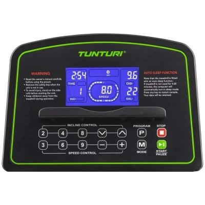 Tunturi Cardio Fit T40 bėgimo takelio valdymo skydelis