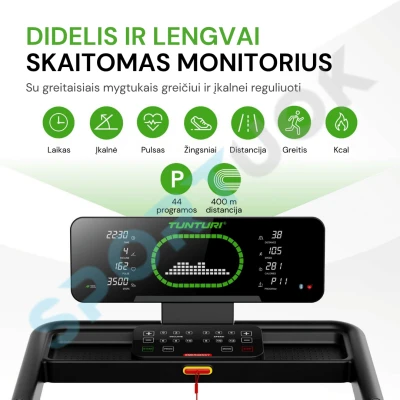 Tunturi T50 bėgimo takelio skydelis su ekranu