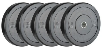 Bumper svarmenų ir štangos komplektas STRONGMAN 90kg