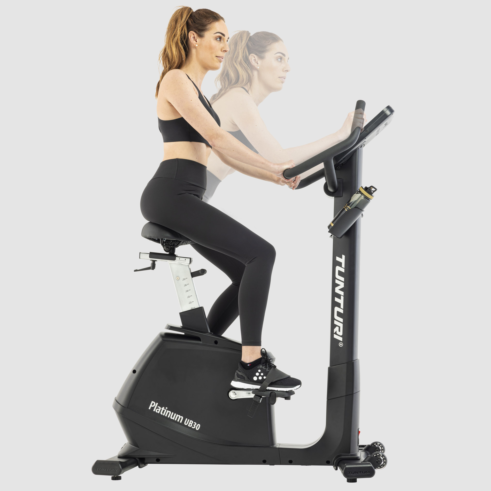 Dviratis treniruoklis TUNTURI PLATINUM UB30 UPRIGHT BIKE + App aprašymas - Prekės nuotrauka