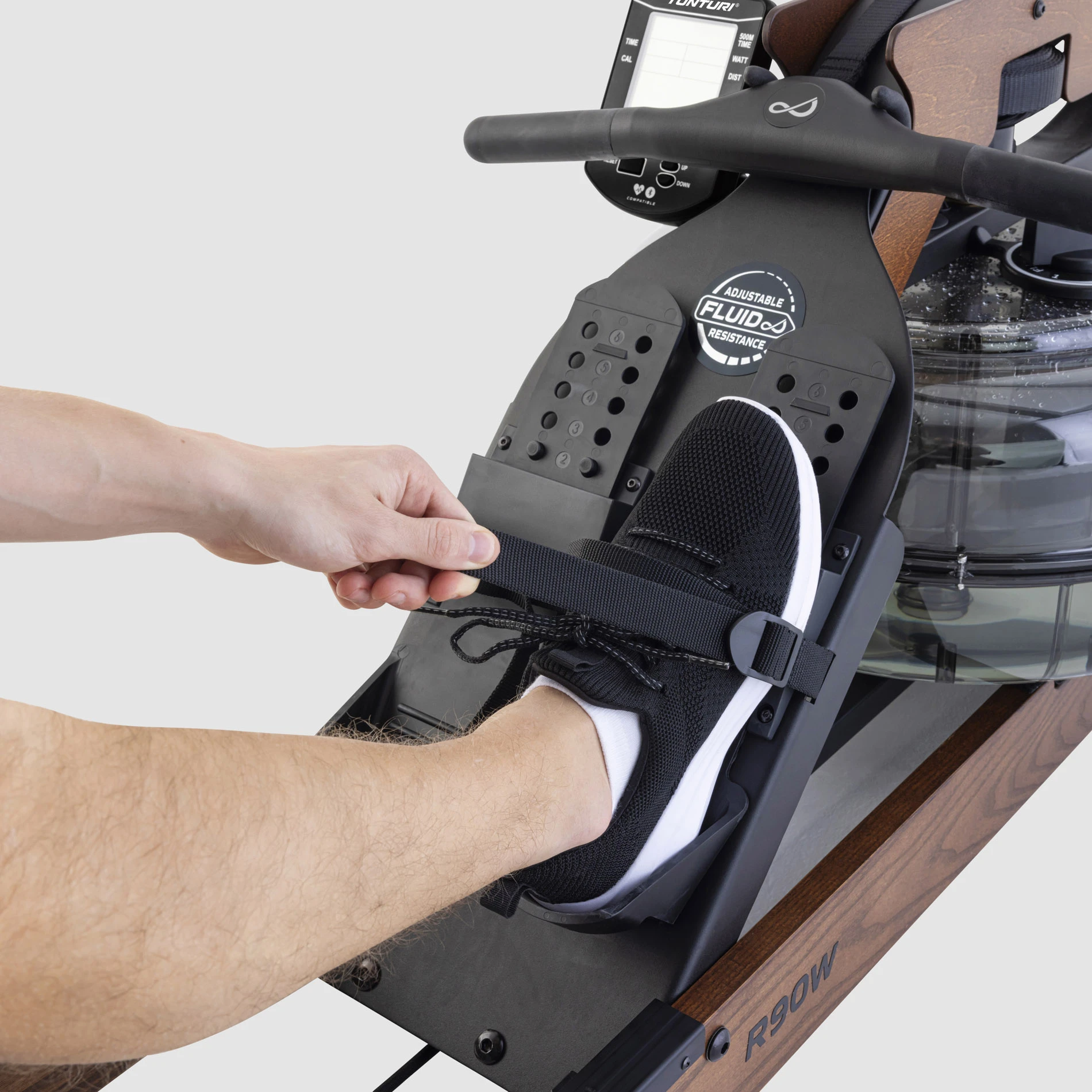 Tunturi Irklavimo treniruoklis FLUID Signature R90W Rower + App aprašymas - Prekės nuotrauka