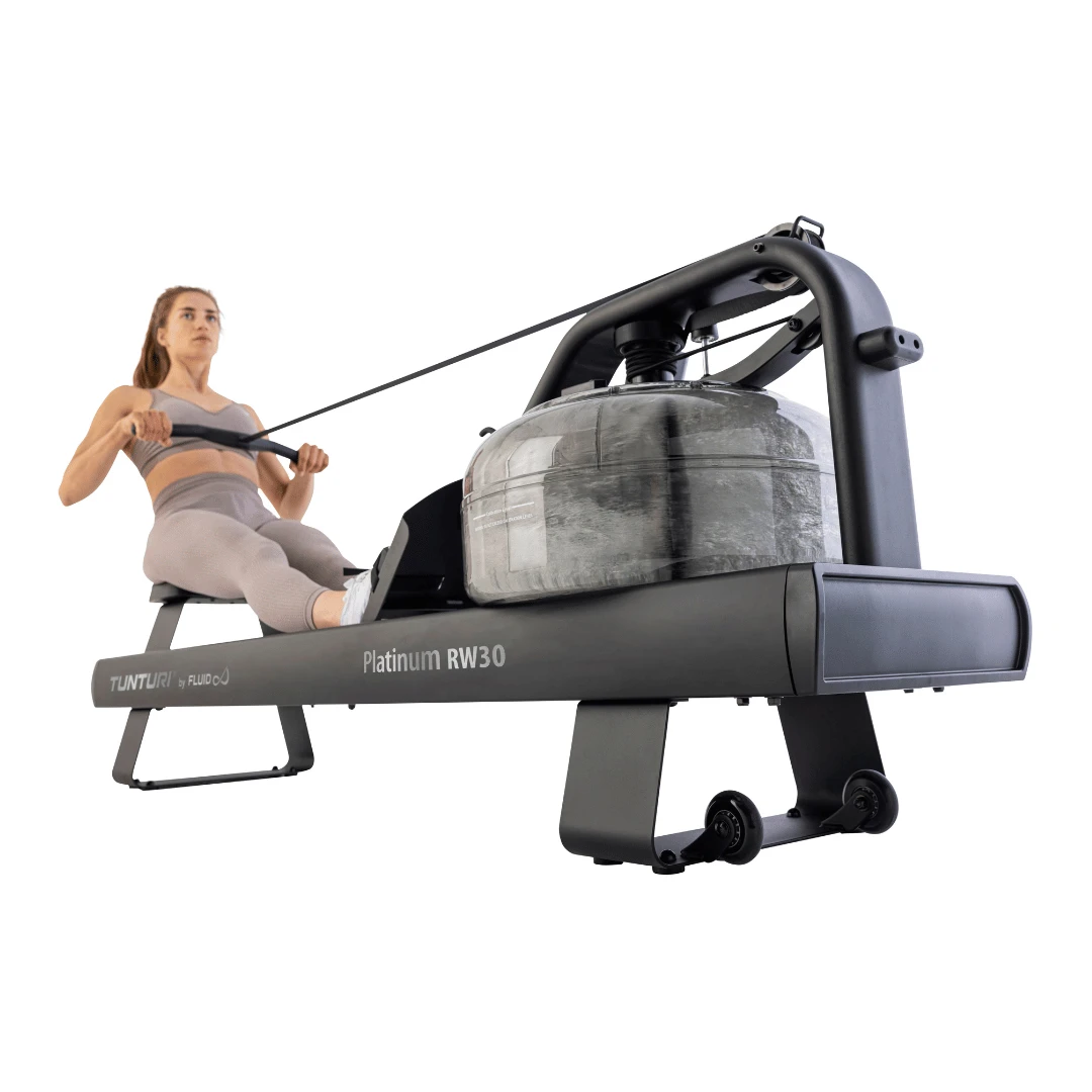 None Irklavimo treniruoklis TUNTURI Platinum RW30 Rower. By Fluid + App aprašymas - Prekės nuotrauka