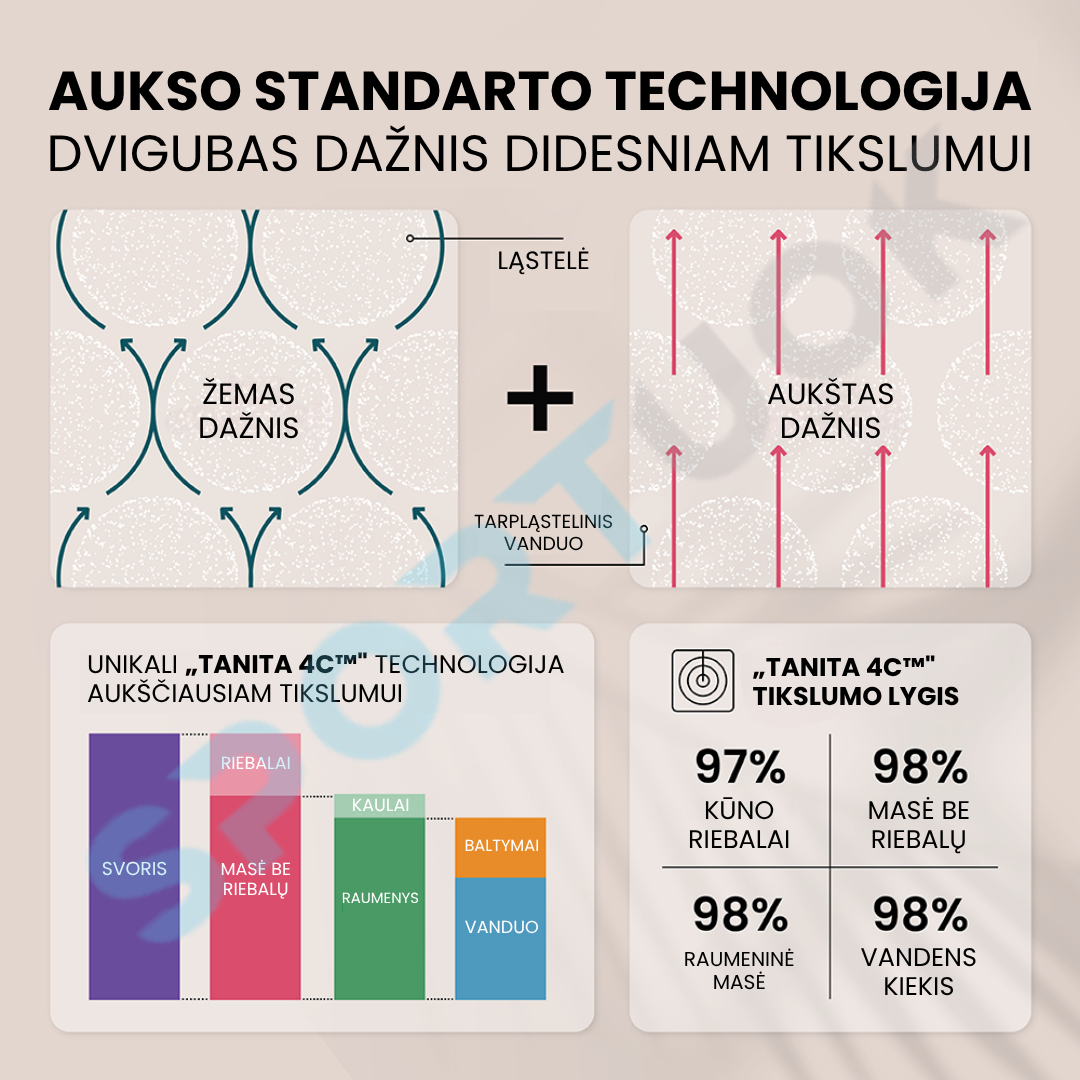 Išmaniosios svarstyklės – segmentinis kūno kompozicijos analizatorius TANITA RD-445 aprašymas - Prekės nuotrauka