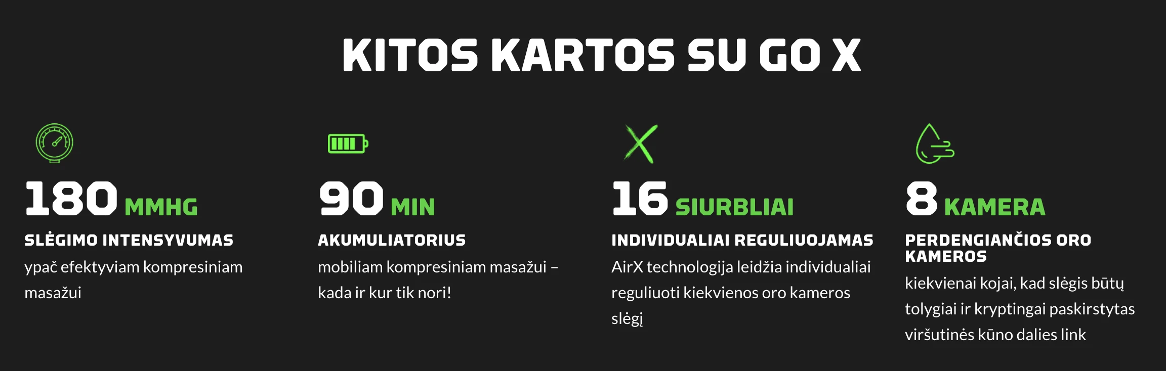 Kompresinis atsistatymo aparatas Reboots Go X (Dydis: S/M) aprašymas - Prekės nuotrauka
