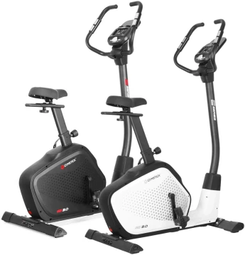 Dviratis treniruoklis GYMSTICK GB3.0 (juodas / juodai baltas) (Spalva: Balta/juoda)