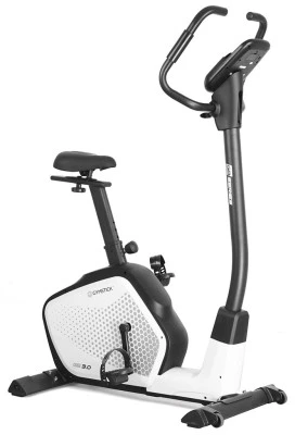 Dviratis treniruoklis GYMSTICK GB3.0 (juodas / juodai baltas) (Spalva: Balta/juoda)