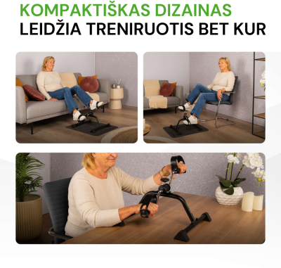 None Dviratis treniruoklis Tunturi Mini Bike Basic, Juodas
