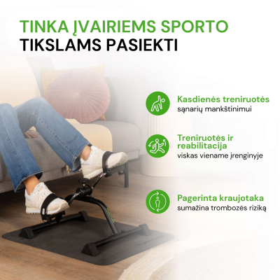 None Dviratis treniruoklis Tunturi Mini Bike Basic, Juodas