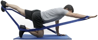 Elastinė juosta su kilpomis MOVES Multi-Grip 27,4 m (Spalva: Geltona)