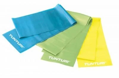 Elastinė pasipriešinimo juosta TUNTURI (Spalva: mėlyna (stiprus pasipriešinimas))