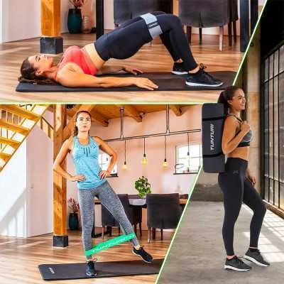 Fitneso kilimėlis Tunturi Fitnessmat NBR 15 mm, rožinės spalvos