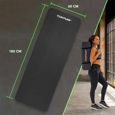 Fitneso kilimėlis Tunturi Fitnessmat NBR 15 mm, rožinės spalvos
