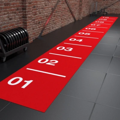 Grindų danga su dirbtine žole Trackz Core Range 10 × 1 m (Spalva: Raudona)