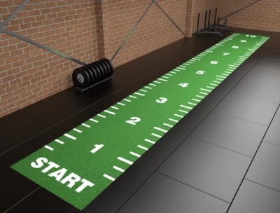 Grindų danga su dirbtine žole Trackz Essential Range 10 × 1,33 m (Spalva: Žalia)