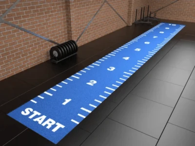 Grindų danga su dirbtine žole Trackz Essential Range 10 × 1,33 m (Spalva: Mėlyna)