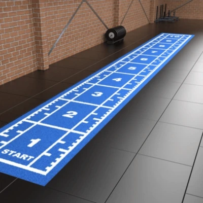 Grindų danga su dirbtine žole Trackz Premium Range 10,4 × 1,33 m (Spalva: Mėlyna)