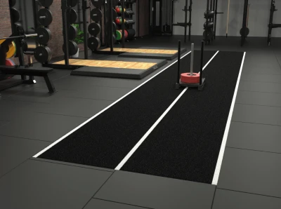 Grindų danga su dirbtine žole Trackz Uni Sprint 20 × 2 m (Spalva: Žalia)