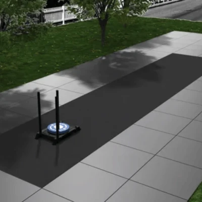 Grindų danga su dirbtine žole Trackz Uni Outdoor 10 × 2 m (tinka laukui) (Spalva: Plytų)