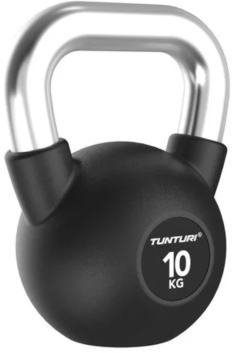 Gumuotas svarstis Tunturi Platinum Rubber Kettlebell 4–32 kg (Svoris: 10 kg)