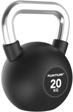 None Gumuotas svarstis Tunturi Platinum Rubber Kettlebell 4–32 kg (Svoris: 20 kg)