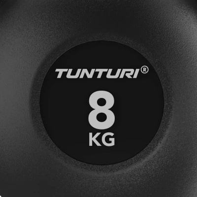 Gumuotas svarstis Tunturi Platinum Rubber Kettlebell 4–32 kg (Svoris: 8kg)