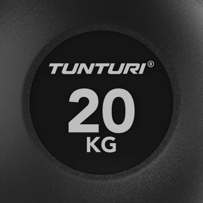 None Gumuotas svarstis Tunturi Platinum Rubber Kettlebell 4–32 kg (Svoris: 20 kg)