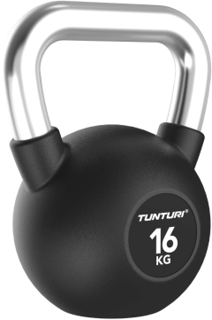 None Gumuotas svarstis Tunturi Platinum Rubber Kettlebell 4–32 kg (Svoris: 16 kg)