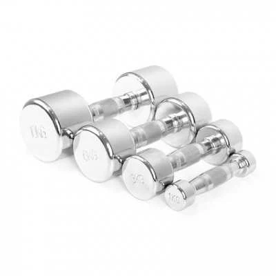Svarmuo / hantelis GYMSTICK Pro Chrome Dumbbell (0,5–10 kg) (Svoris: 10 kg)