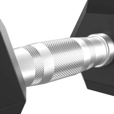 Hantelių rinkinys TUNTURI Platinum Hex Rubber Dumbbell Set, 1-10kg