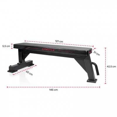 Horizontalus suoliukas GYMSTICK Flat Bench PRO