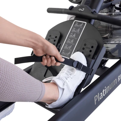 None Irklavimo treniruoklis TUNTURI Platinum RW30 Rower. By Fluid + App