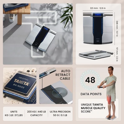 Tanita svarstyklės-išmanusis (Bluetooth) kūno kompozicijos analizatorius (segmentinis) RD-545 HR