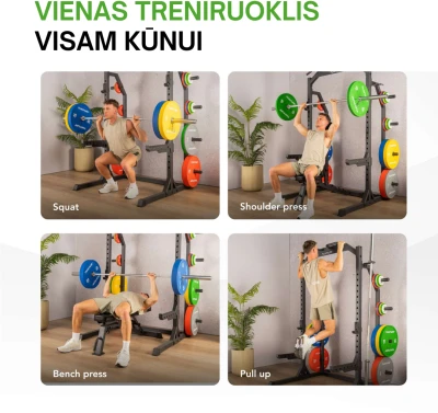 Jėgos stovas TUNTURI HR60 Half Rack (1/2)