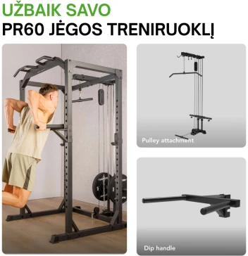 Jėgos stovas TUNTURI PR60 Power Rack (1/2)