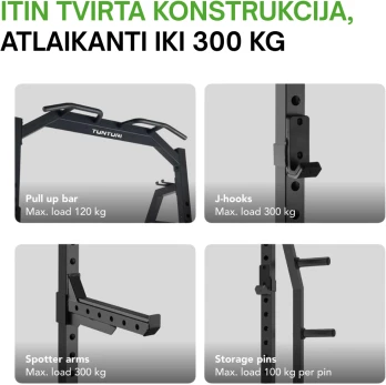 Jėgos stovas TUNTURI PR60 Power Rack (1/2)