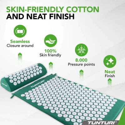 Kilimėlis TUNTURI ACUPRESSURE MAT AND PILLOW Pilkas