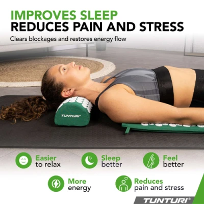 Kilimėlis TUNTURI ACUPRESSURE MAT AND PILLOW Pilkas