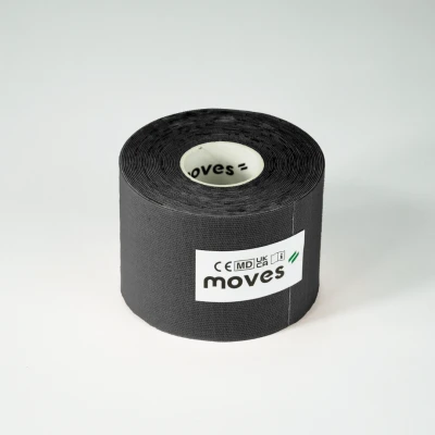 Kineziologinis teipas Moves Kinesiology Tape 5 cm x 5 m (Spalva: Mėlyna)