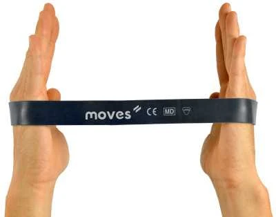 MOVES Kilpa-juosta 30 cm ilgio, juoda, 4 lygio