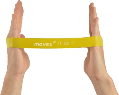 Mankštos juosta MOVES Loops 30 x 2,5 cm (Spalva: Geltona)