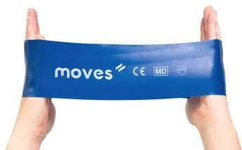 Mankštos juosta MOVES Wide Loop 30 x 7,5 cm (Spalva: Mėlyna)
