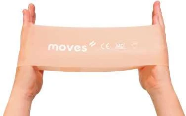 Mankštos juosta MOVES Wide Loop 30 x 7,5 cm (Spalva: Smėlio)