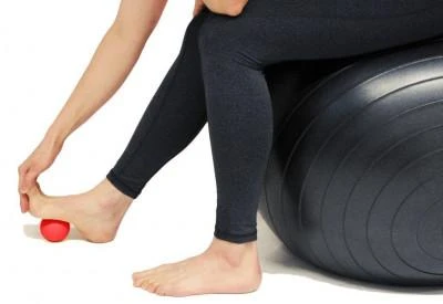 Masažinis kamuoliukas GYMSTICK MyoFascia Ball (Raudona)