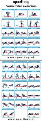 Masažinis volas Sportbay® Grid (33 cm) (Spalva: Oranžinė)