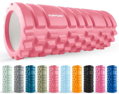 Masažinis Volas Tunturi Yoga Grid Foam Roller, 33 cm (Spalva: Šviesiai mėlyna)