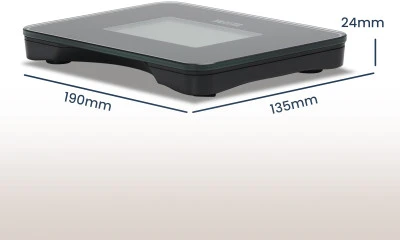 Mažiausios pasaulyje elektroninės svarstyklės TANITA HD-386, juodos