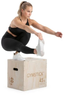 Medinė šuolių platforma Gymstick Wooden Plyobox 50 x 45 x 40 cm